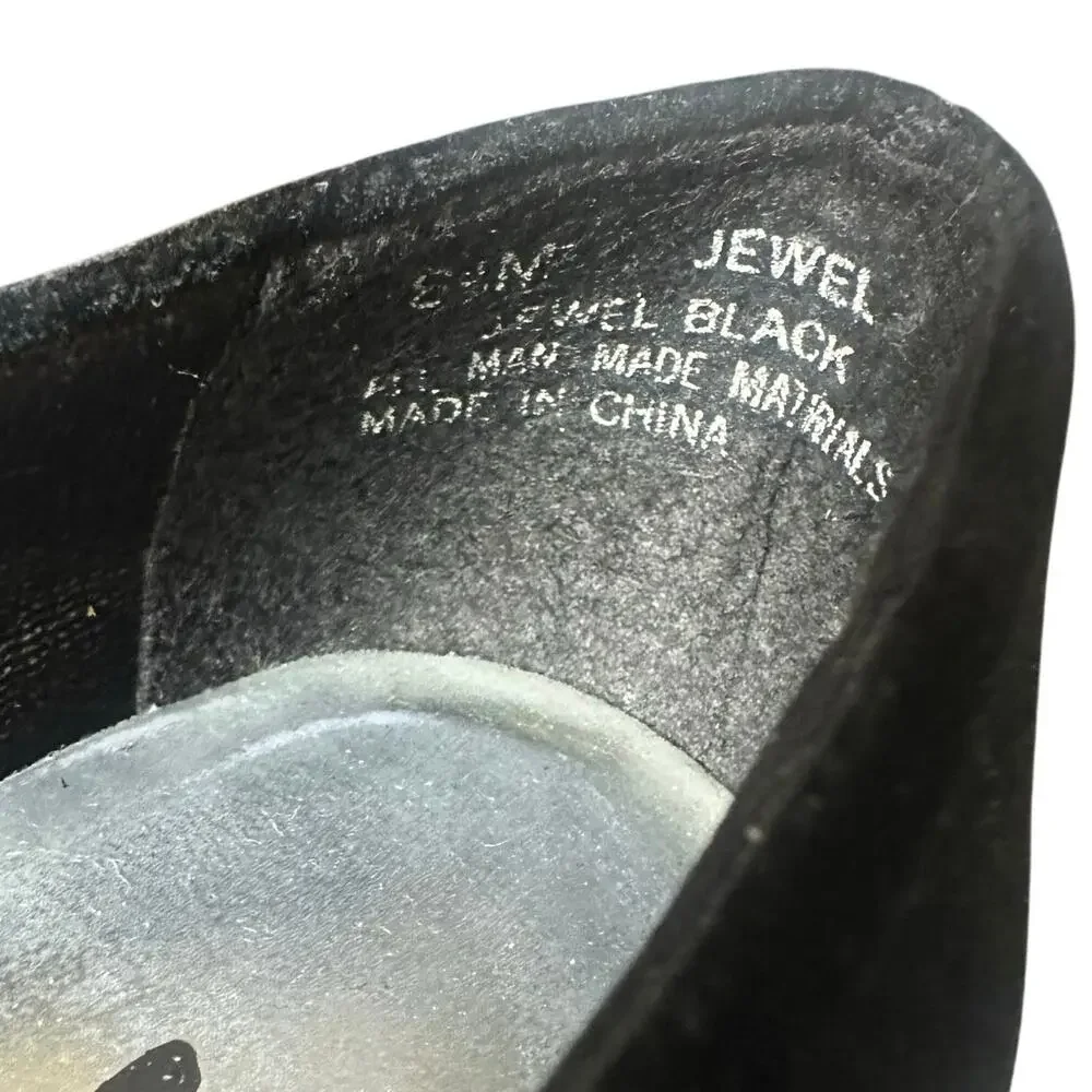 Socialites Vintage Black Flats with Jewel